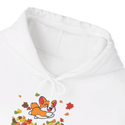 Cute Corgi Fall Autumn Leaves Hoodie