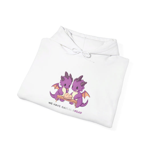 Asexual Dragons Making Garlic Bread Hoodie | Unisex Heavy Blend™ Hooded Sweatshirt