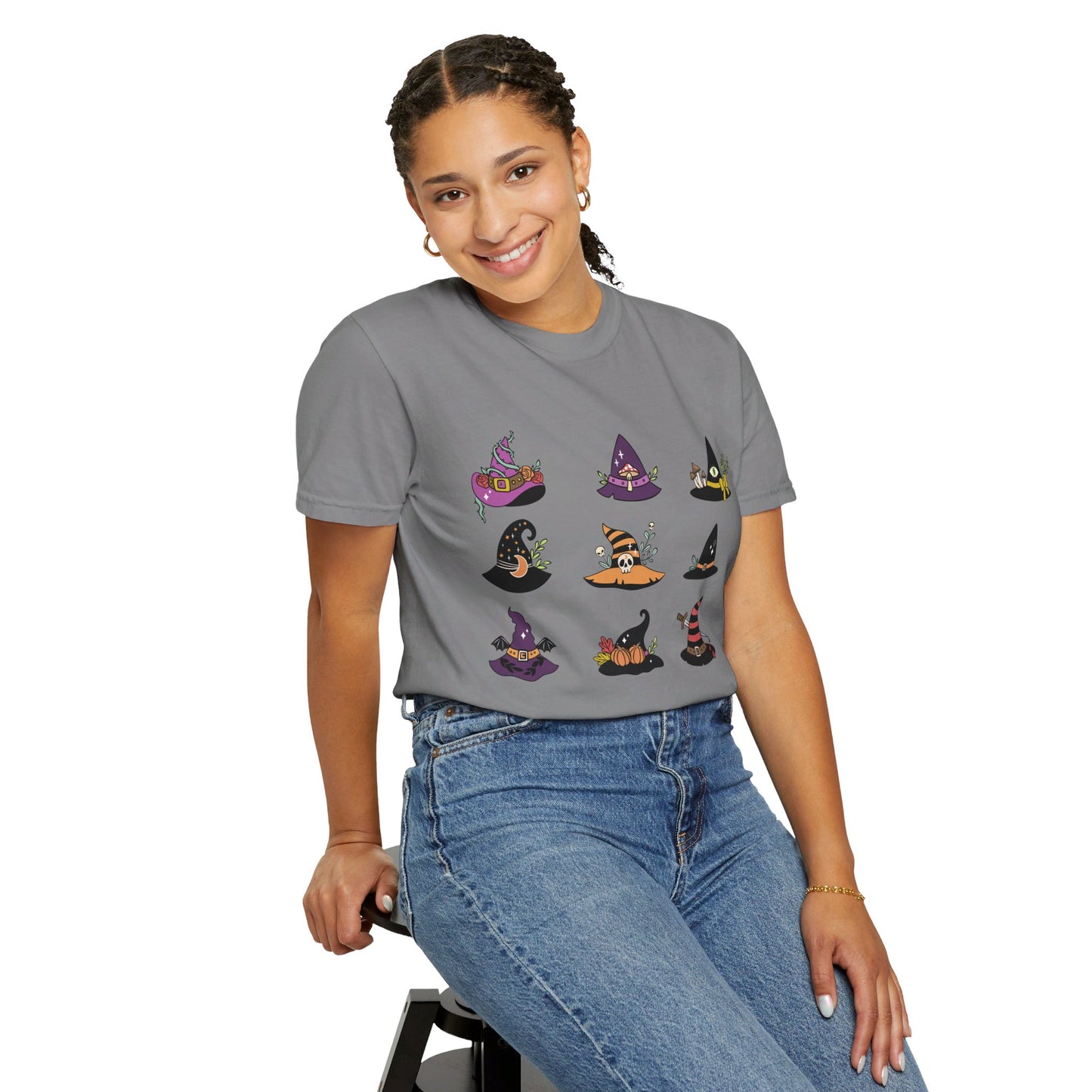 Spooky Cute Halloween Witch Hat T-shirt