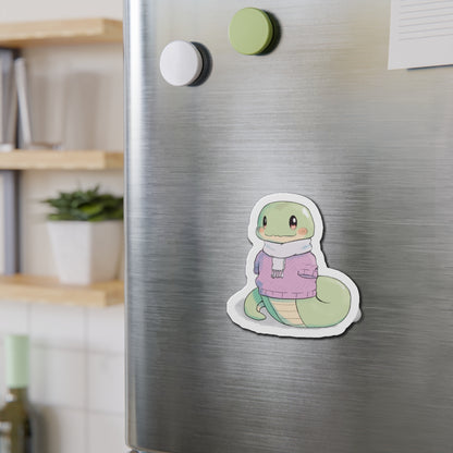 Snuggle Snake Die-Cut Magnet for Refrigerators, Cars and More