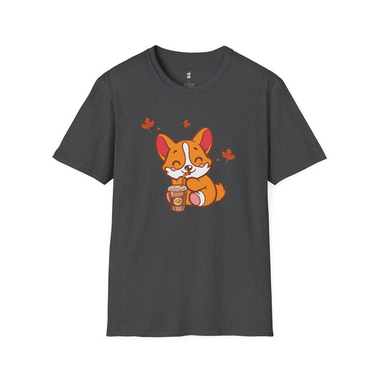 Cute Corgi, Coffee Lover tee Shirt, Halloween Fall