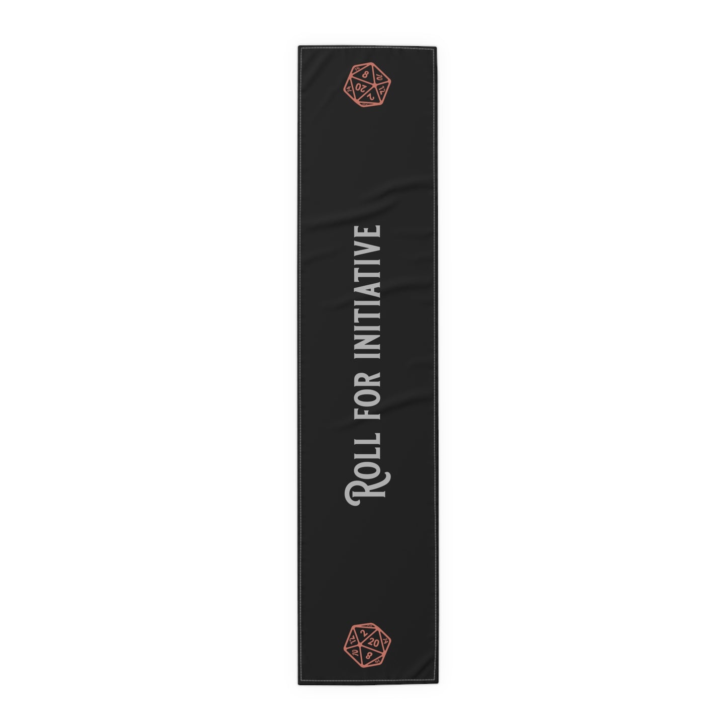 D20 Roll For Initiative Table Runner, Game Night, DnD Table. Gaming Table,  (Cotton, Poly)