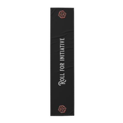 D20 Roll For Initiative Table Runner, Game Night, DnD Table. Gaming Table,  (Cotton, Poly)