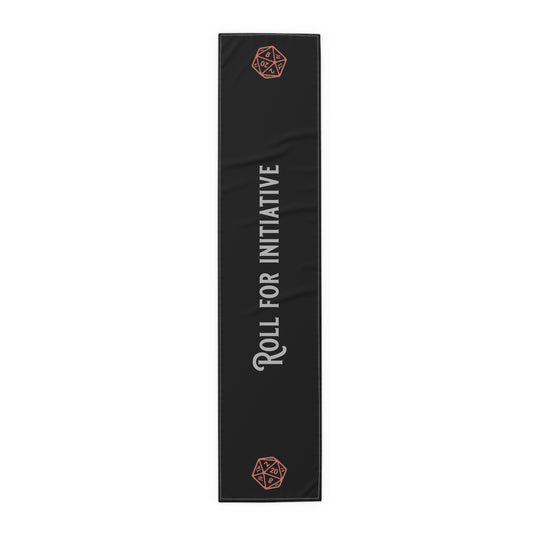 D20 Roll For Initiative Table Runner, Game Night, DnD Table. Gaming Table,  (Cotton, Poly)