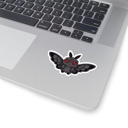 Kawaii Mothman Cute Chibi Decals for Laptops, Water Bottles, Journals, Gifts, and Party Favors, Decal, Laptop Sticker, Kiss-Cut Stickers