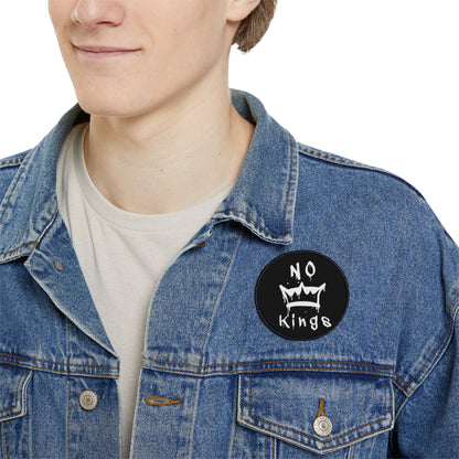 No Kings Anti Trump Iron On Patches, Backpack Jacket DIY Patch, Political Protest Activist Gift, Resistance IronOn Applique Badge, Shirt Hat