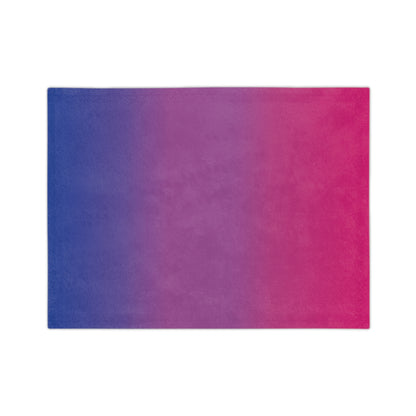 Bisexual Pride Flag Cozy Lightweight Velveteen Microfiber Blanket, Reading Blanket, Dorm Room Throw