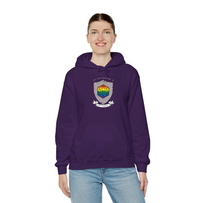 All Are Welcome At My Table | Ally | Game Master| Dungeon Master | Nerdy Pride Flag D20 T-Shirt | Unisex Heavy Blend™ Hooded Sweatshirt