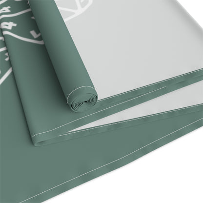 Sage Green D20 Table Runner, Game Night, TTRPG Decorations, Dungeons & Dragons Tabletop Games, Wedding Decor