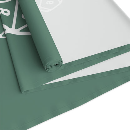 Sage Green D20 Table Runner, Game Night, TTRPG Decorations, Dungeons & Dragons Tabletop Games, Wedding Decor