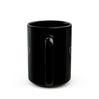 Cute Chibi Mothman, Dark Aesthetic Coffee Cup, Gift for Office, 11oz 15oz, Printed on Both Sides, Cryptid Lover's Tea Mug, Occult