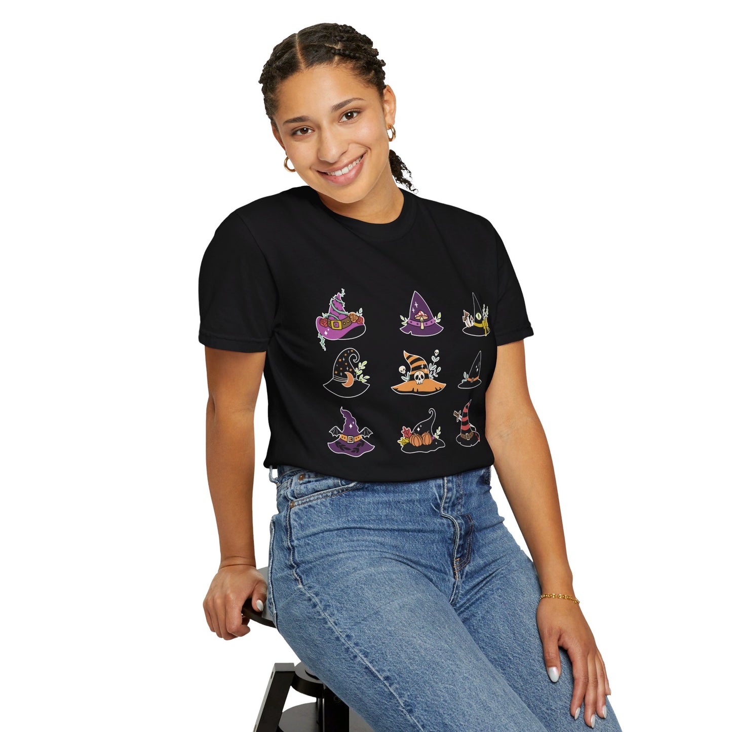 Spooky Cute Halloween Witch Hat T-shirt