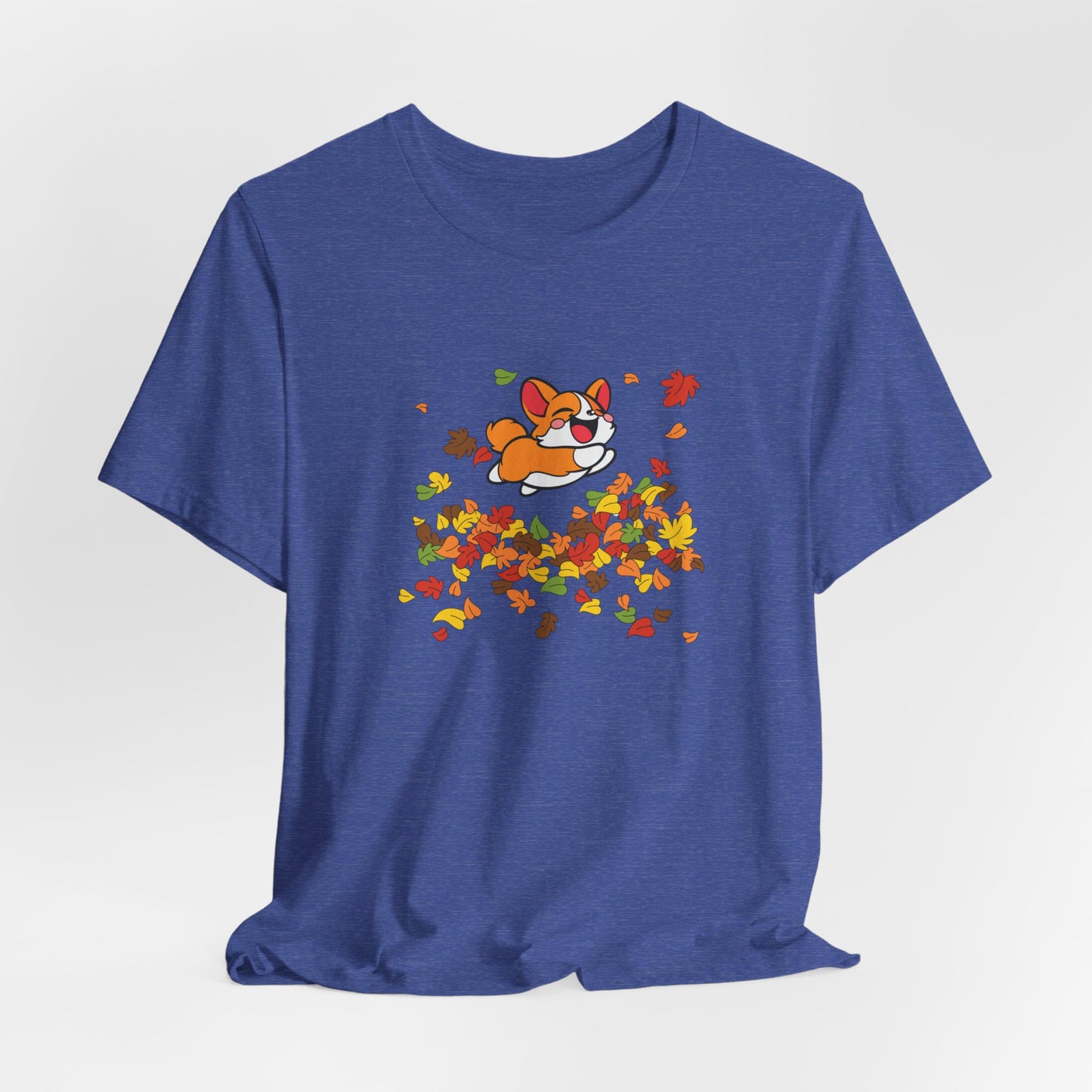 Cute Corgi Fall Autumn Leaves T-Shirt