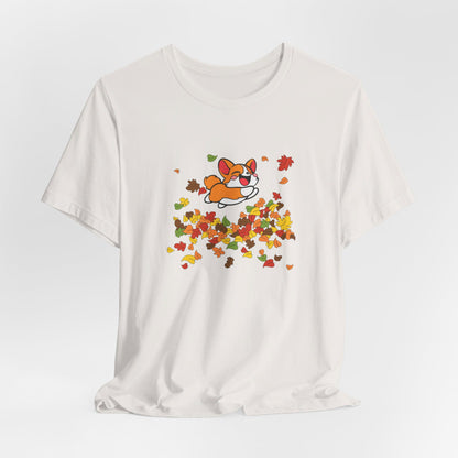 Cute Corgi Fall Autumn Leaves T-Shirt