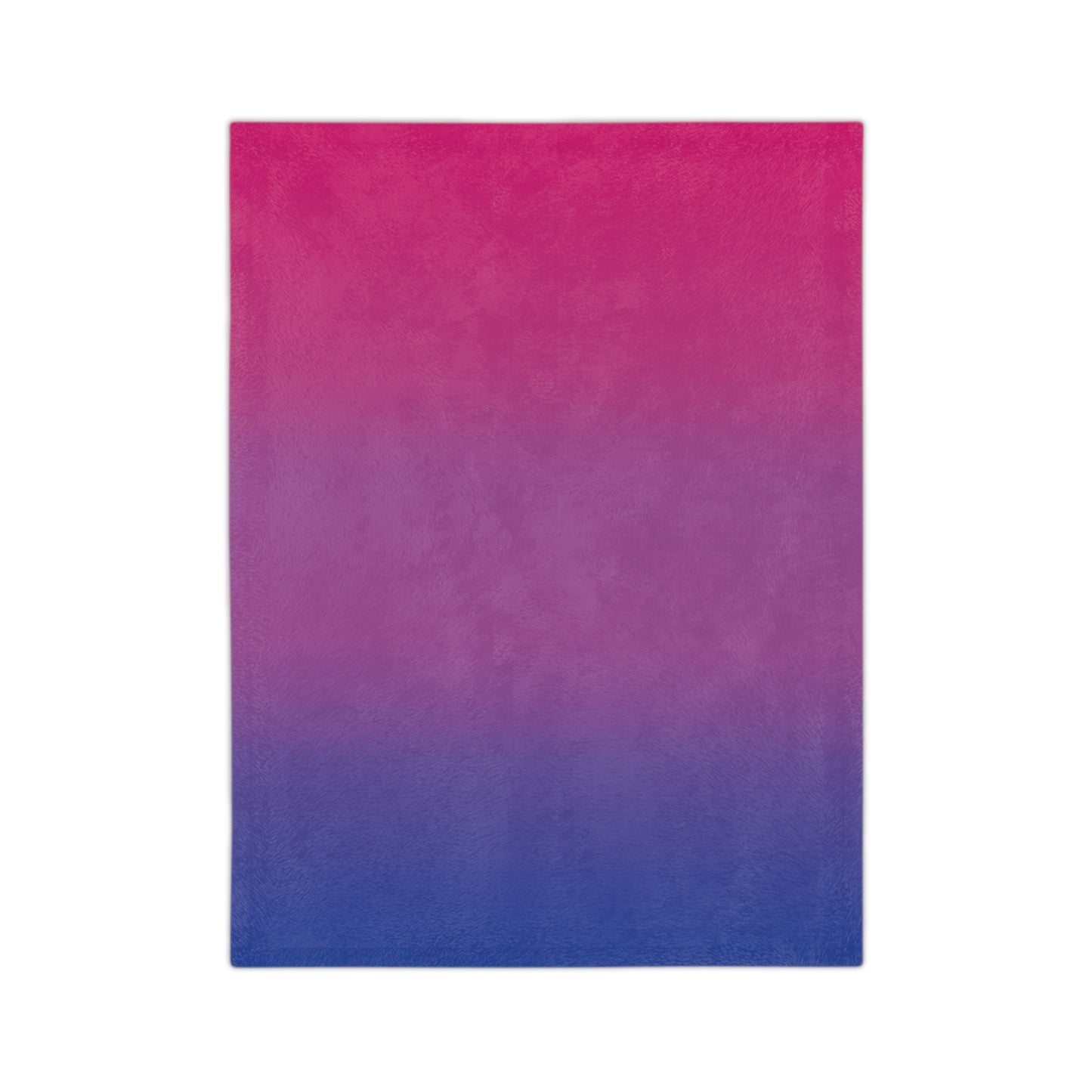 Bisexual Pride Flag Cozy Lightweight Velveteen Microfiber Blanket, Reading Blanket, Dorm Room Throw