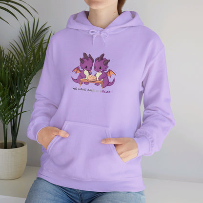 Asexual Dragons Making Garlic Bread Hoodie | Unisex Heavy Blend™ Hooded Sweatshirt