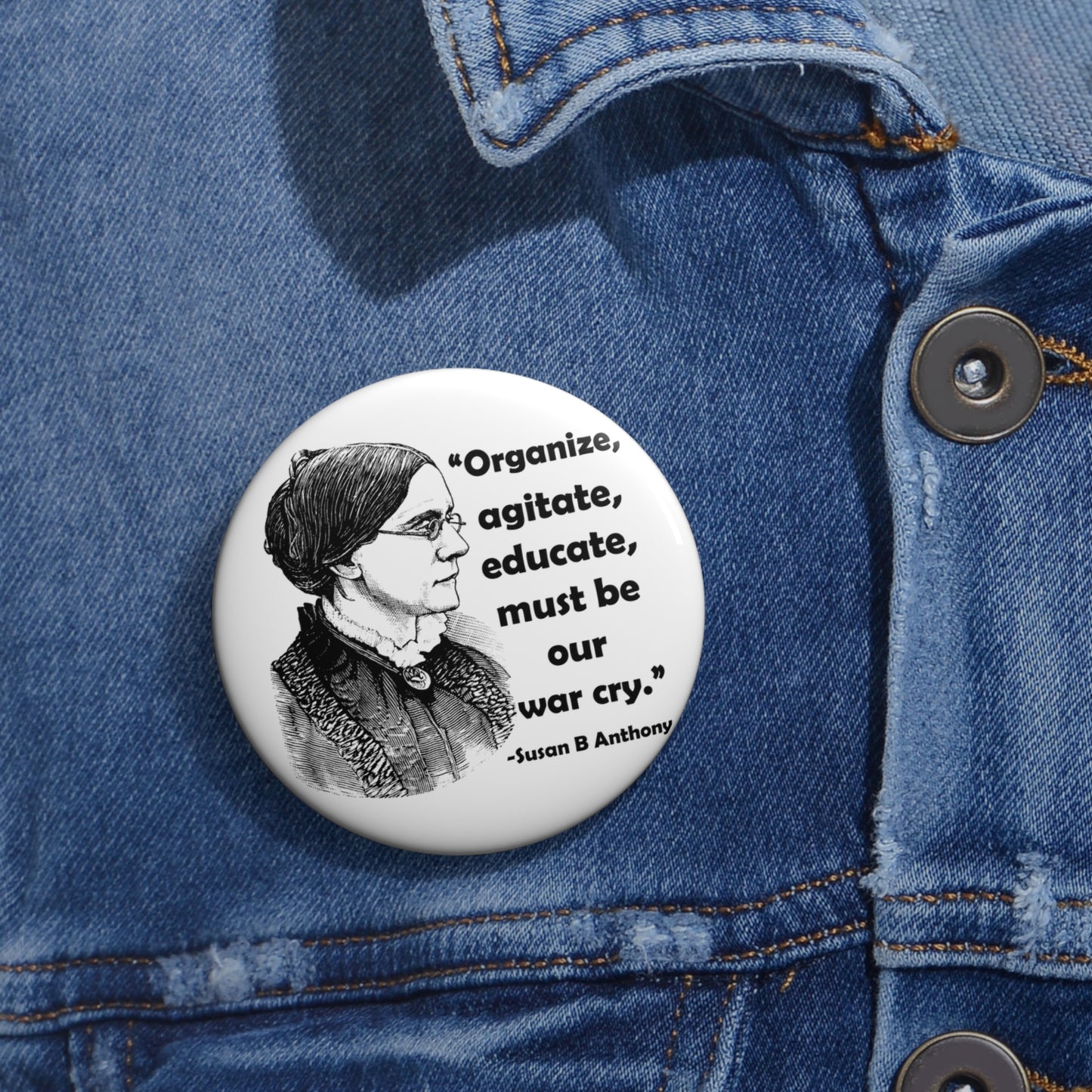 Feminist Rally Pin, Custom Pin Buttons, Political Activist Badge, Protest Button, Social Justice Pin, Anti-Trump Pin Button