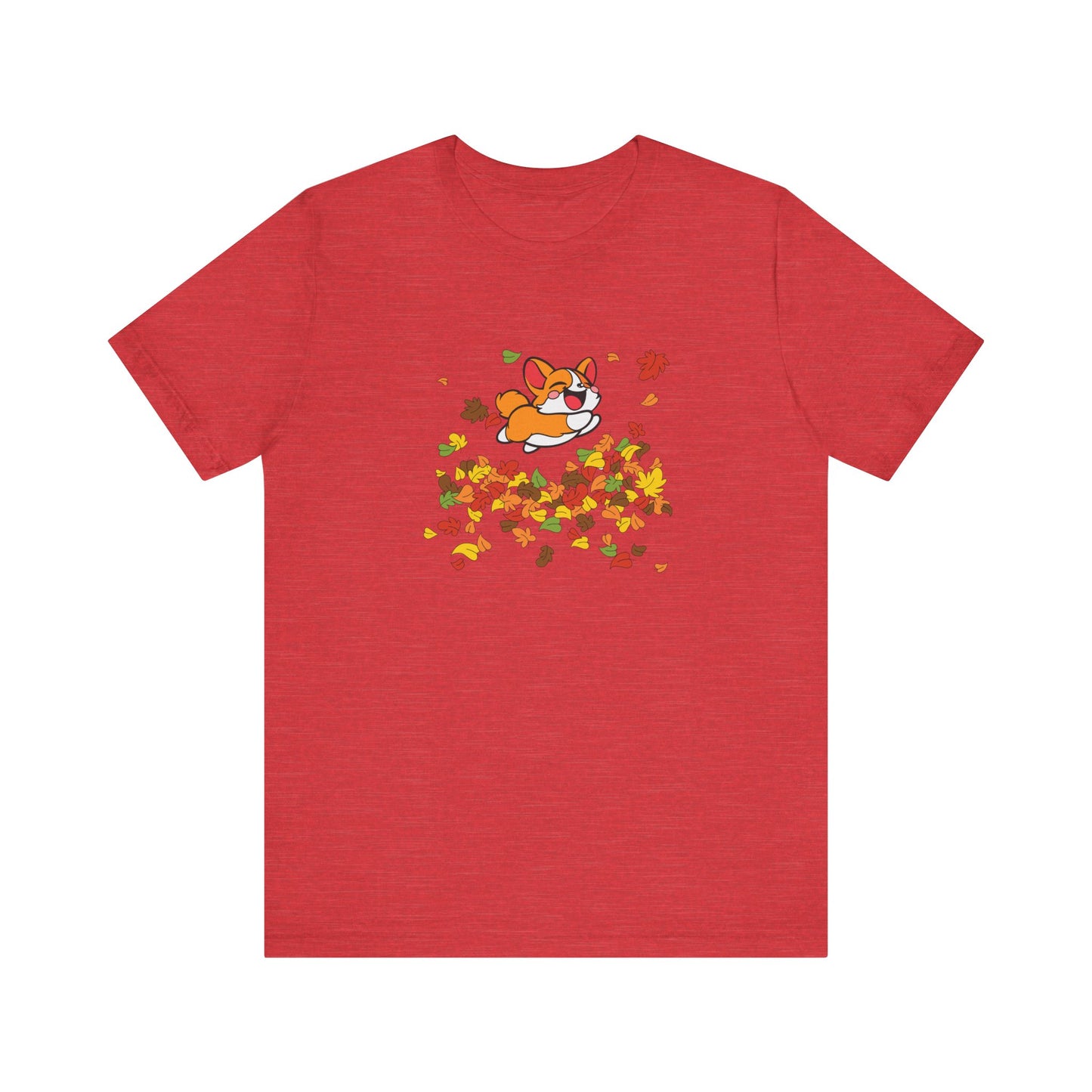 Cute Corgi Fall Autumn Leaves T-Shirt