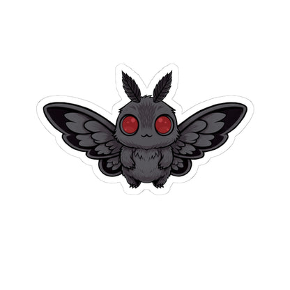 Kawaii Mothman Cute Chibi Decals for Laptops, Water Bottles, Journals, Gifts, and Party Favors, Decal, Laptop Sticker, Kiss-Cut Stickers
