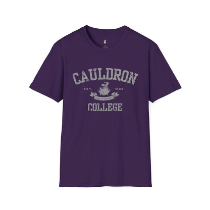 Halloween College T-Shirt - Cauldron College Unisex Softstyle T-Shirt