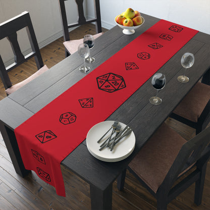 D20 Table Runner, Perfect for Game Night Decor, RPG Decorations, Dungeons & Dragons Tabletop Games, Unique Gift for Gamers