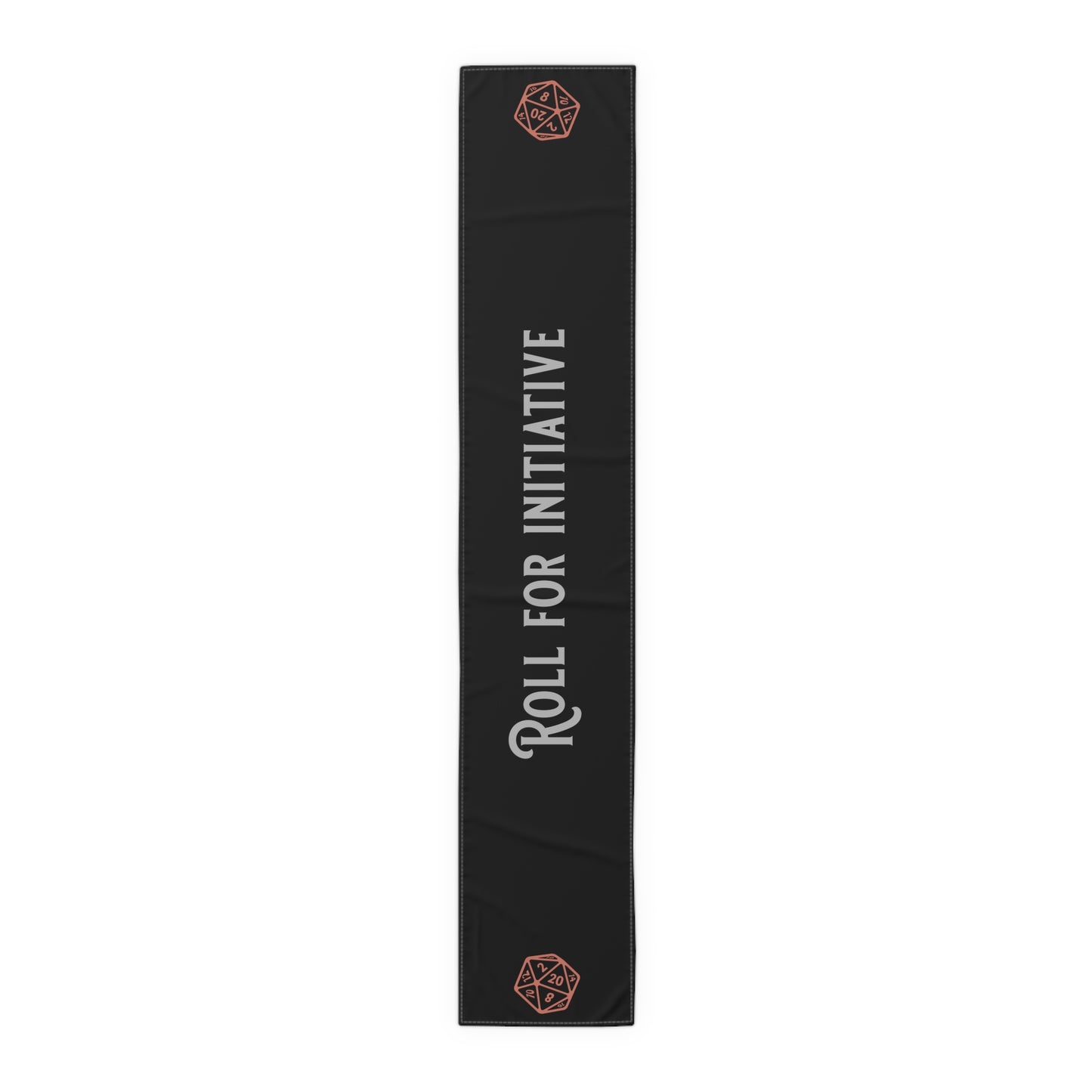 D20 Roll For Initiative Table Runner, Game Night, DnD Table. Gaming Table,  (Cotton, Poly)
