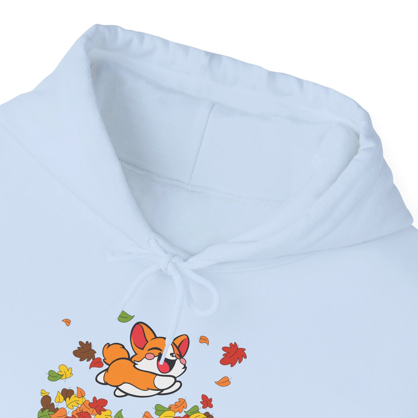 Cute Corgi Fall Autumn Leaves Hoodie