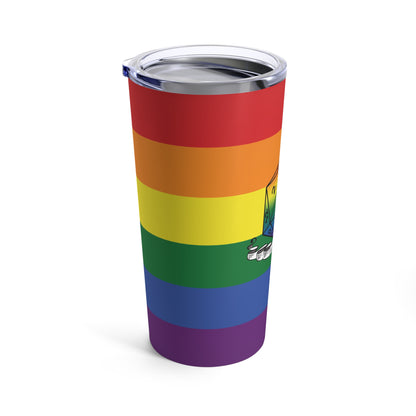 Nerdy Gay Pride Tumbler | How I Roll | 20 oz