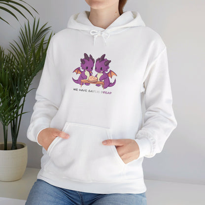 Asexual Dragons Making Garlic Bread Hoodie | Unisex Heavy Blend™ Hooded Sweatshirt