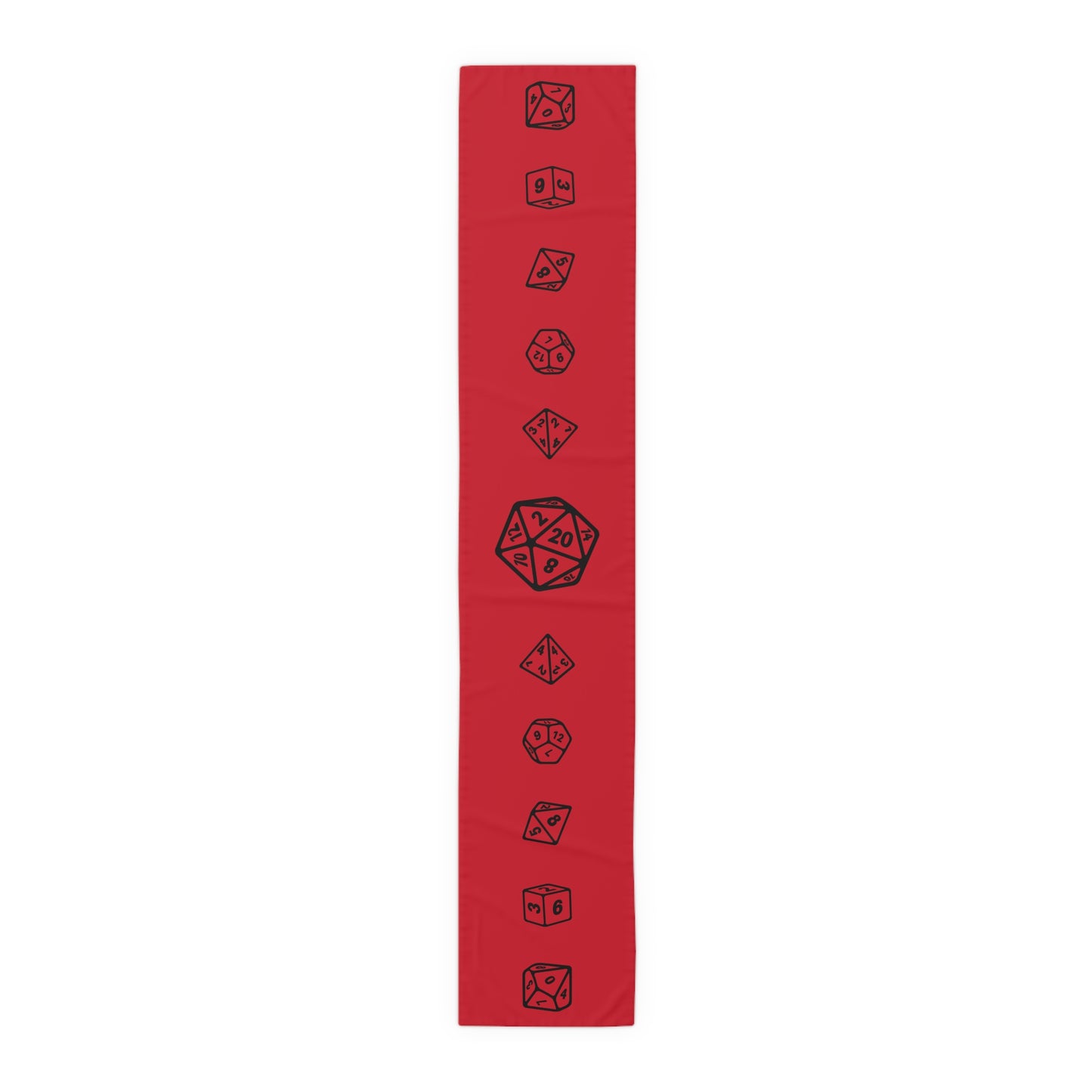 D20 Table Runner, Perfect for Game Night Decor, RPG Decorations, Dungeons & Dragons Tabletop Games, Unique Gift for Gamers