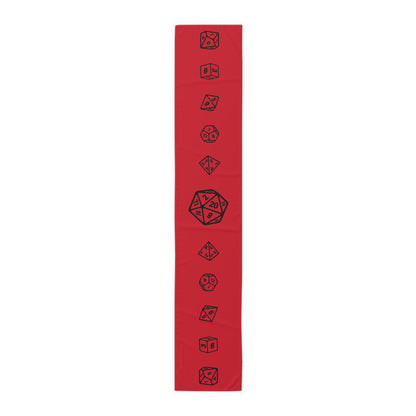 D20 Table Runner, Perfect for Game Night Decor, RPG Decorations, Dungeons & Dragons Tabletop Games, Unique Gift for Gamers