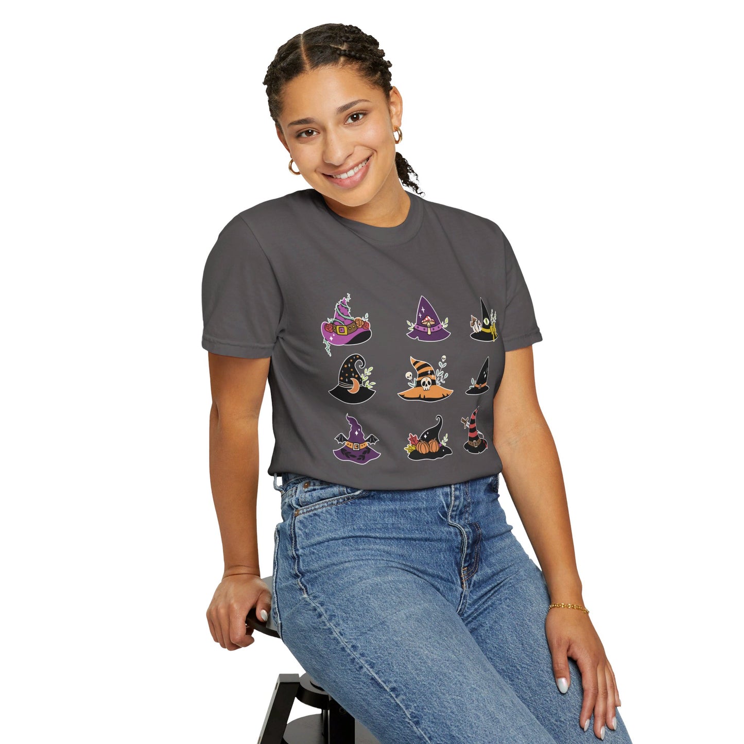 Spooky Cute Halloween Witch Hat T-shirt