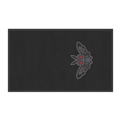 Chibi Mothman Tea Towel, Gothic Kitchen Decor, Halloween Gift, Unique Home Essentials, Quirky Cotton Towel, Poly Blend Option, Spooky