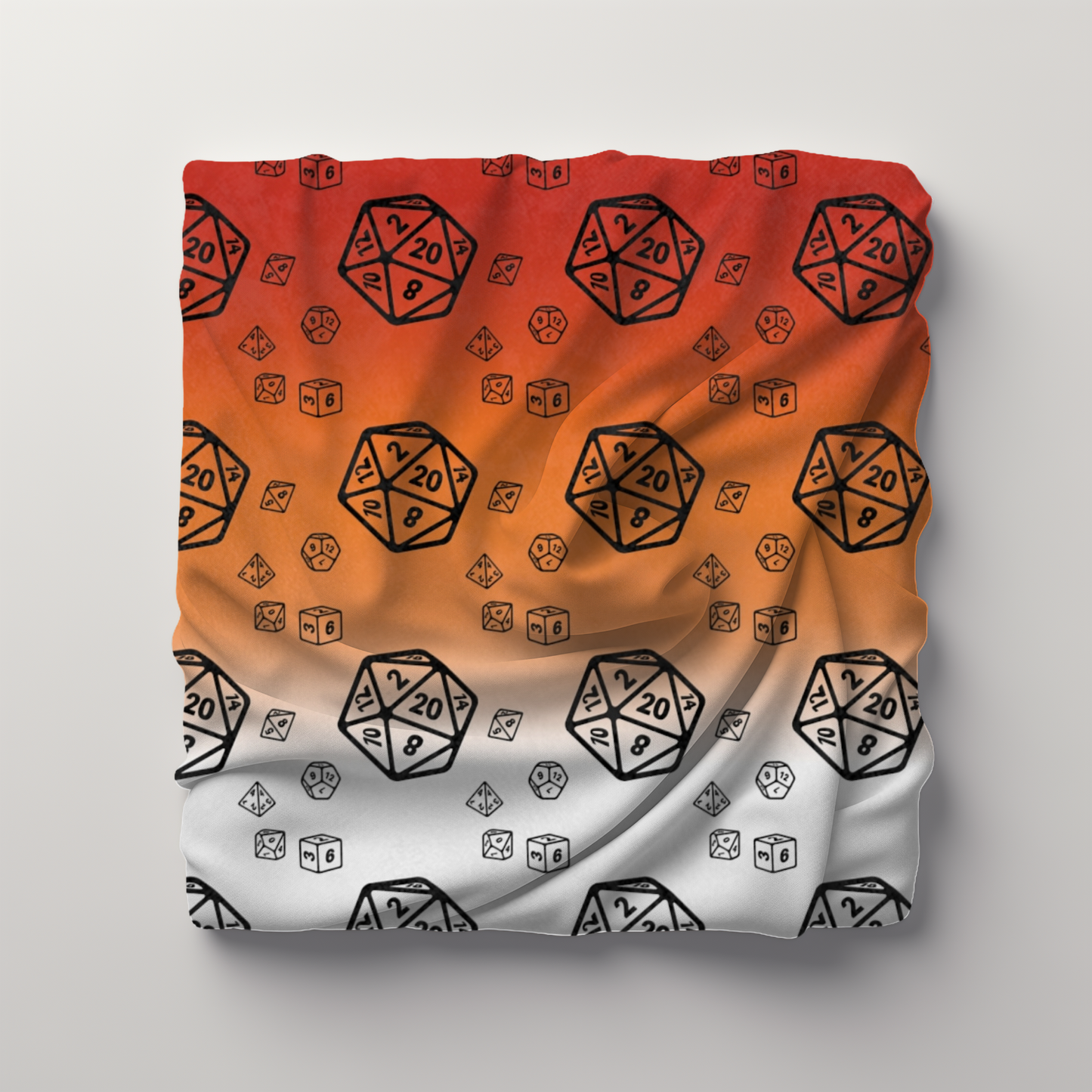 D20 Lesbian Pride Flag Lightweight Velveteen Microfiber Blanket TTRPG Gamer Gift