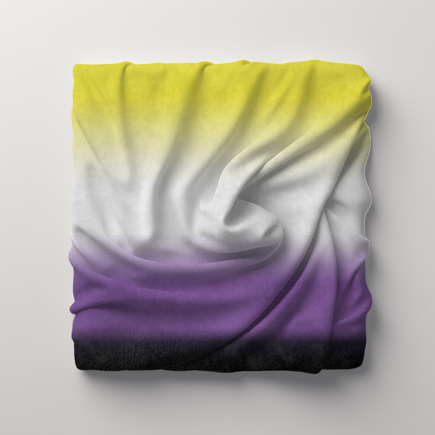 Non-binary Pride Flag Lightweight Velveteen Microfiber Blanket