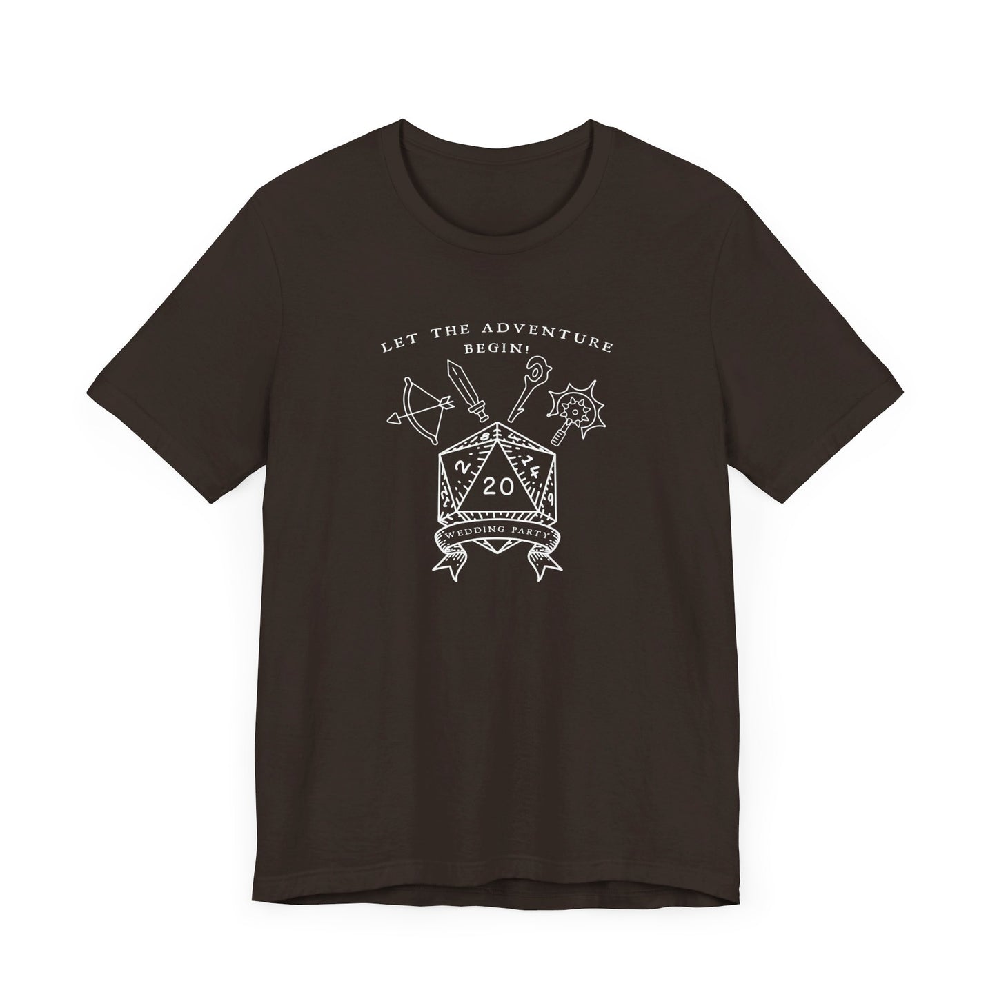 Co-Ed Gender Neutral Dungeons & Dragons Wedding Party T-Shirts |TTRPG | Unisex T-Shirt | Nerdy Non-Binary