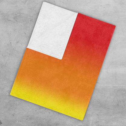 Rainbow Pride Flag Light Weight Velveteen Microfiber Blanket, Dorm Room Throw, Reading Blanket