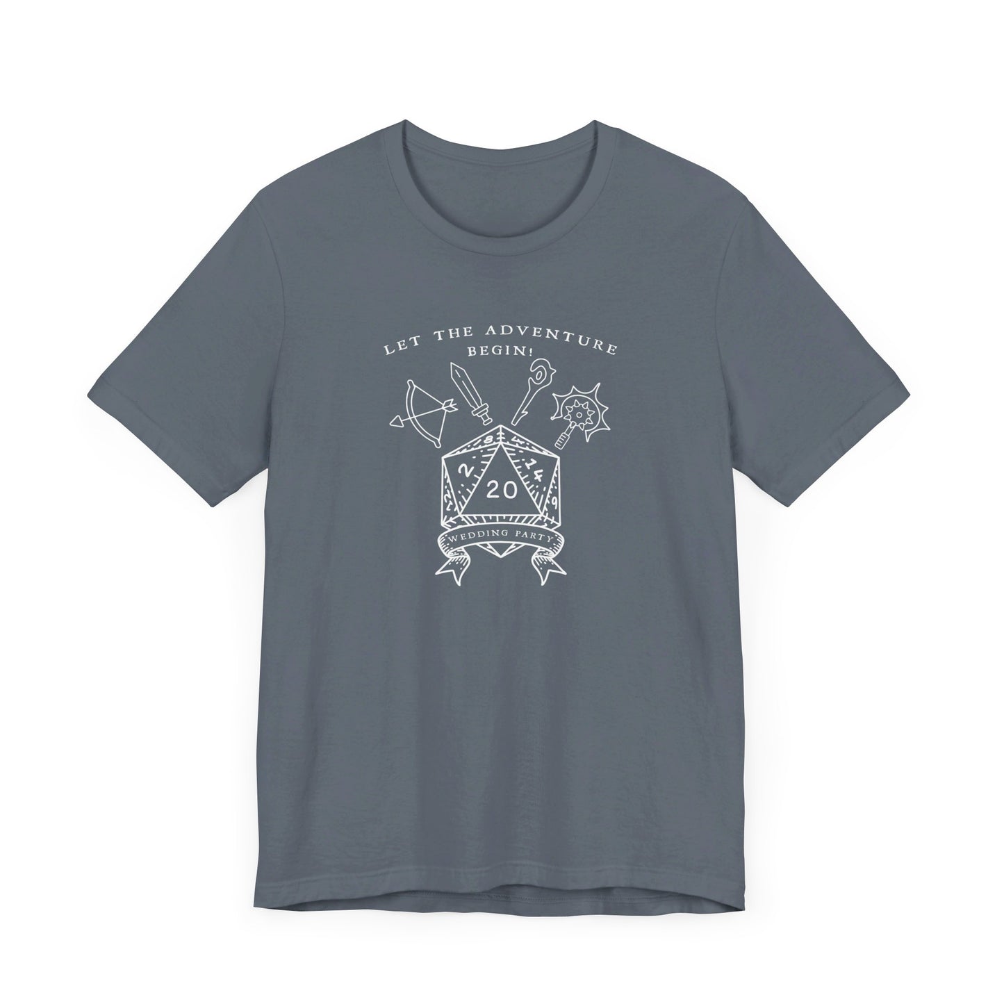 Co-Ed Gender Neutral Dungeons & Dragons Wedding Party T-Shirts |TTRPG | Unisex T-Shirt | Nerdy Non-Binary