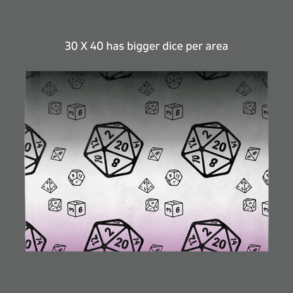 D20 Asexual Pride Flag Lightweight Velveteen Microfiber Blanket