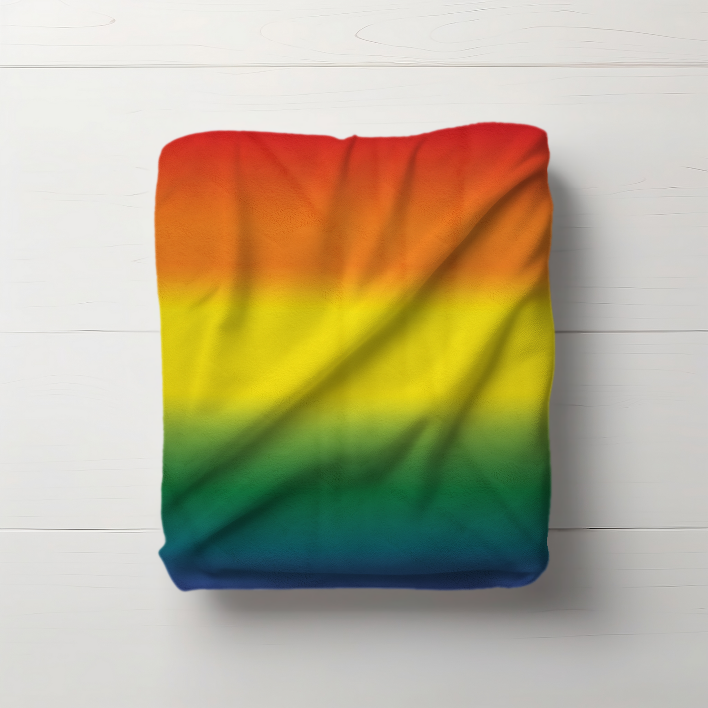 Rainbow Pride Flag Light Weight Velveteen Microfiber Blanket, Dorm Room Throw, Reading Blanket
