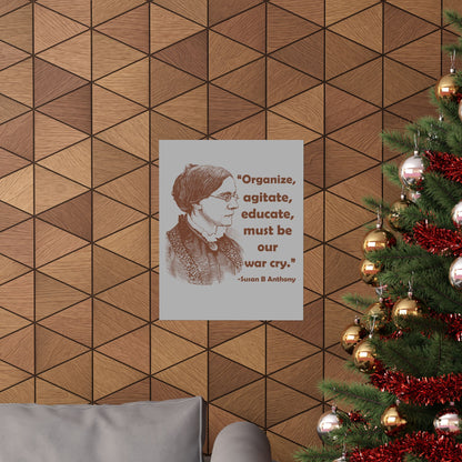 Copy of Inspirational Matte Vertical Posters - Empowerment Wall Art, Feminist Decor, Susan B. Anthony Quote, Motivational Gift, Home Office Wall