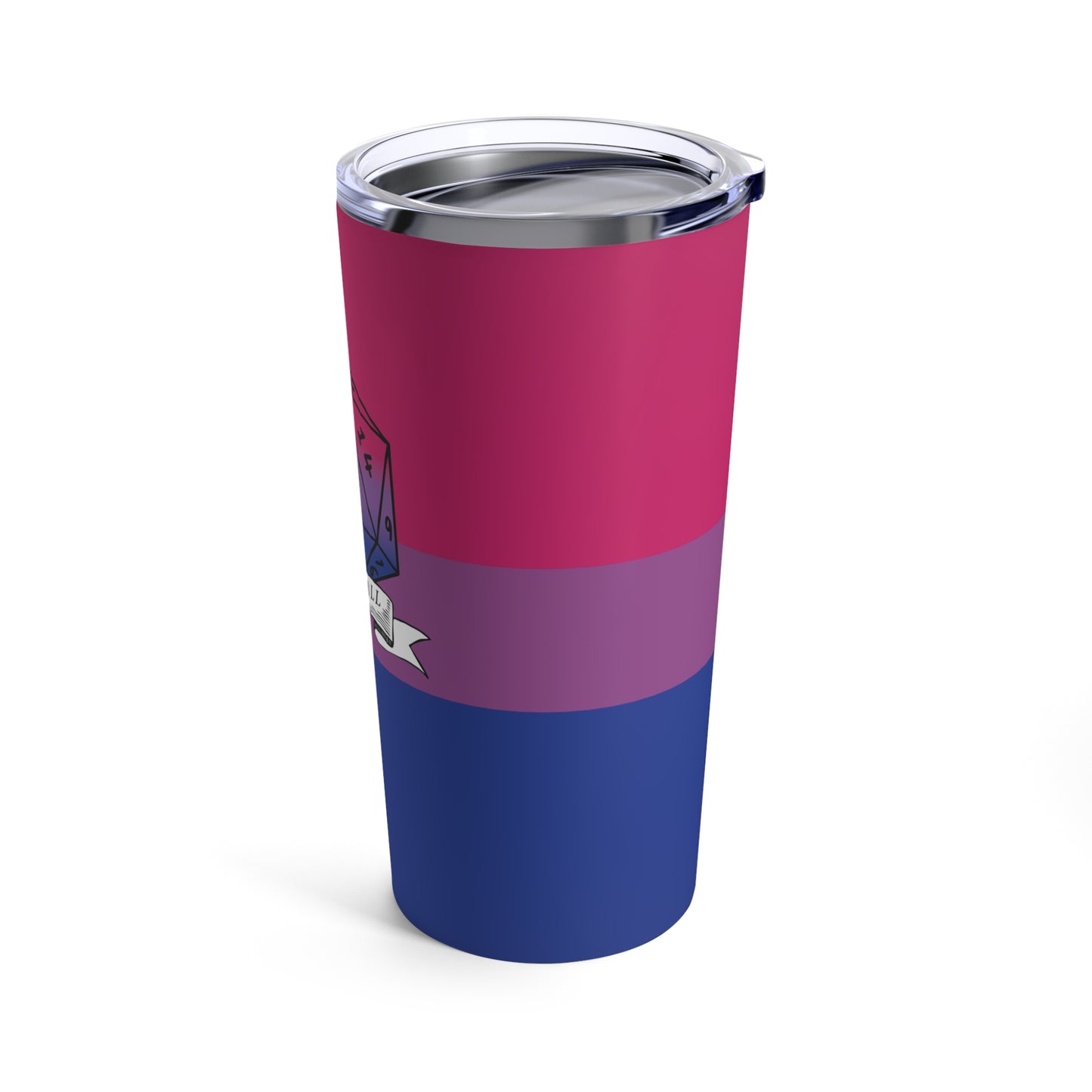 Nerdy Bisexual Pride Tumbler | How I Roll | 20 oz