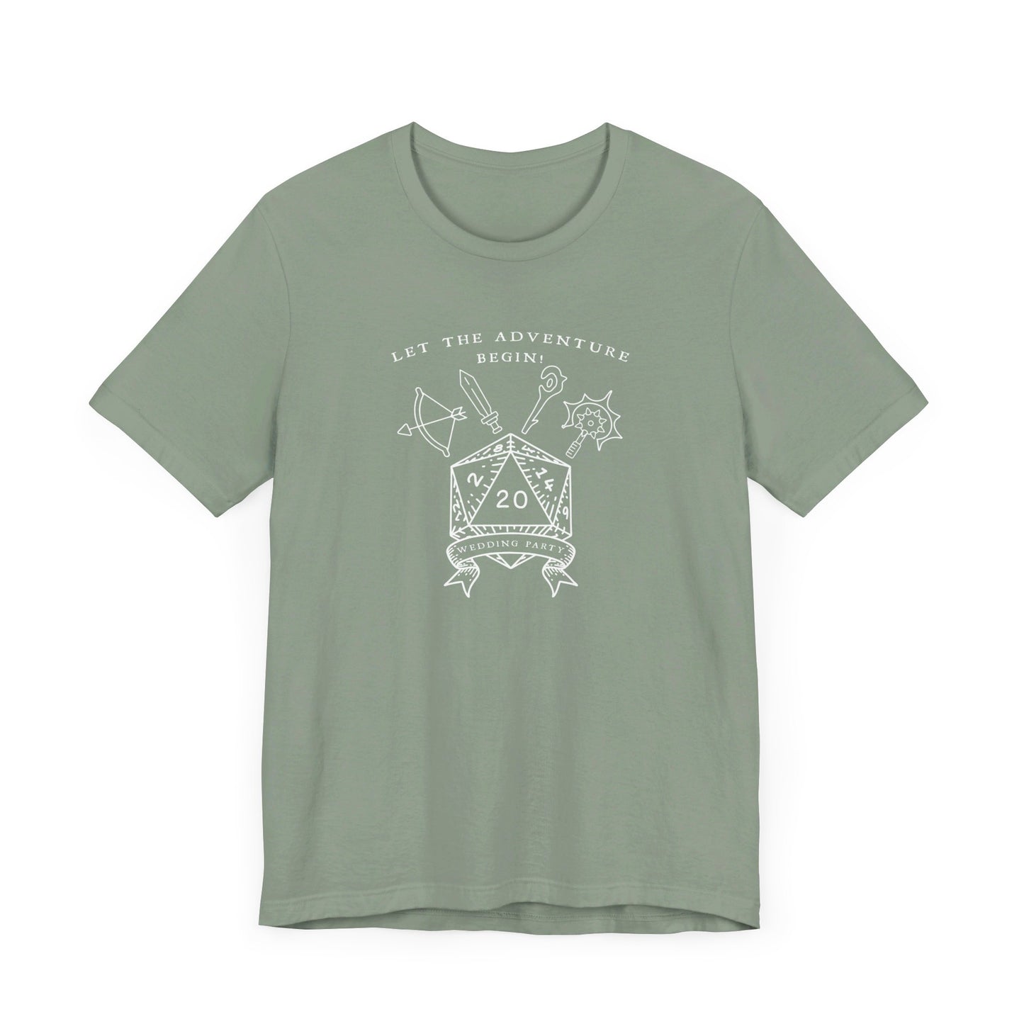 Co-Ed Gender Neutral Dungeons & Dragons Wedding Party T-Shirts |TTRPG | Unisex T-Shirt | Nerdy Non-Binary