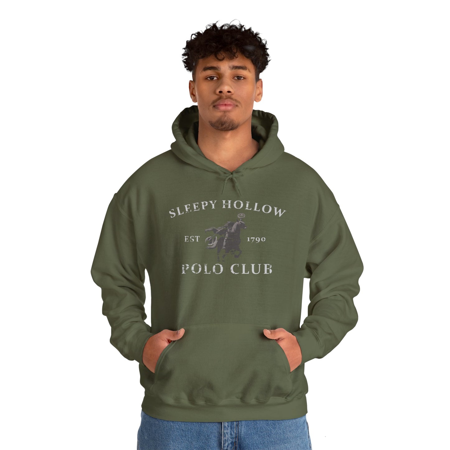 Headless Horseman Sleepy Hollow Polo Club Hoodie, Halloween Sweatshirt