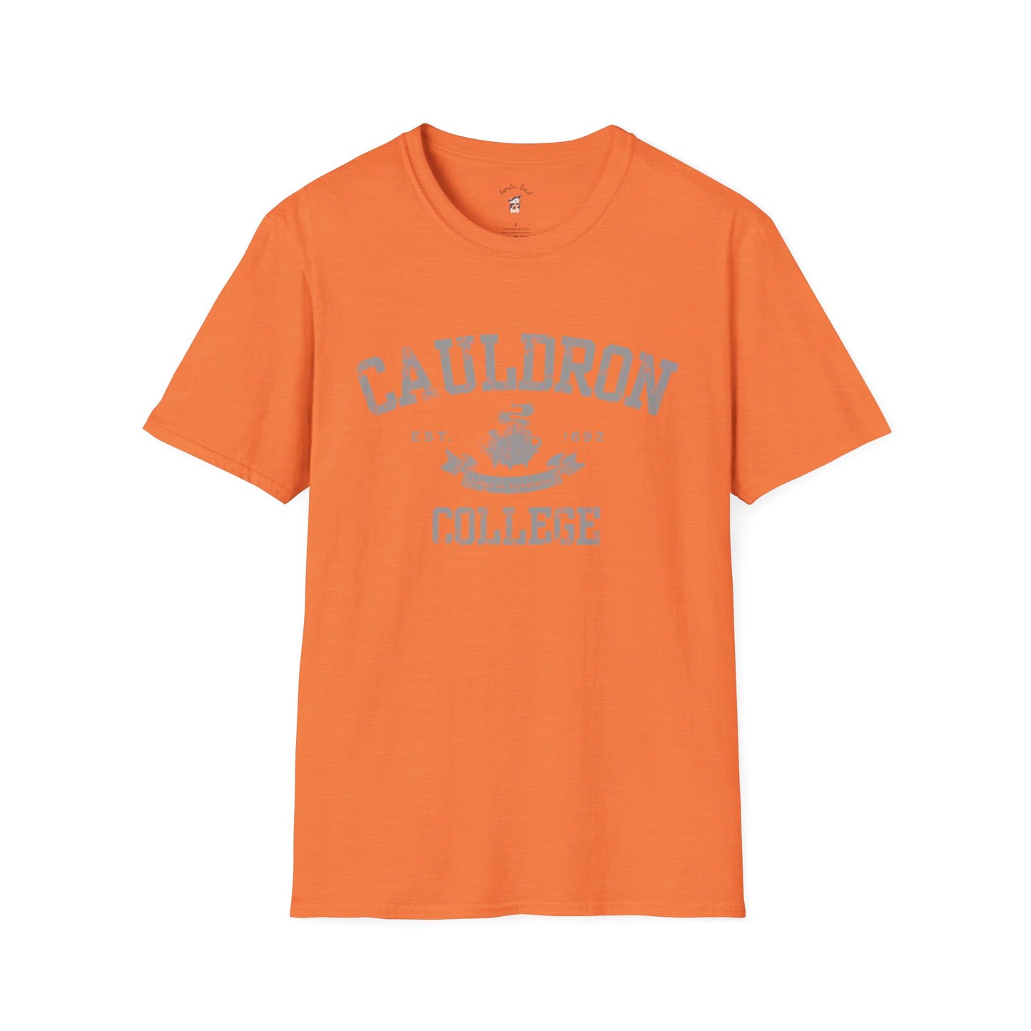 Halloween College T-Shirt - Cauldron College Unisex Softstyle T-Shirt