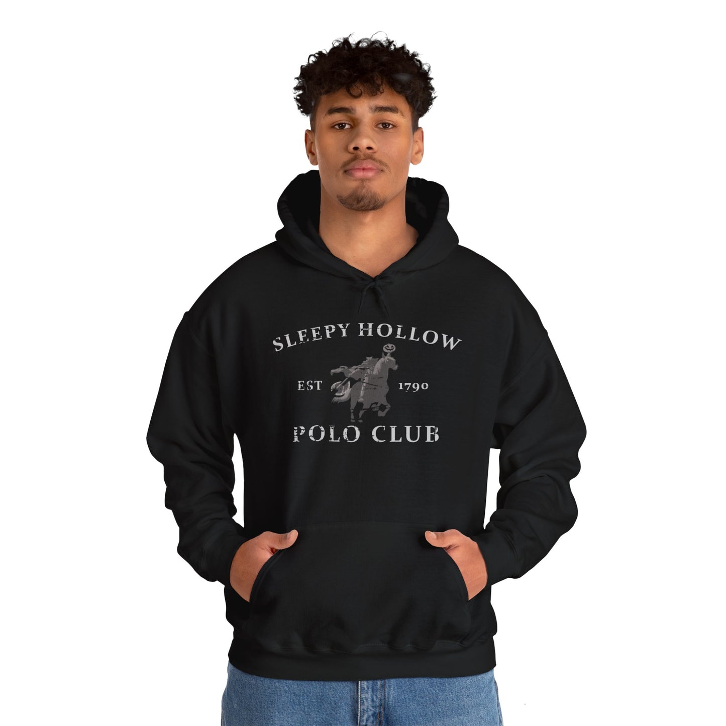 Headless Horseman Sleepy Hollow Polo Club Hoodie, Halloween Sweatshirt