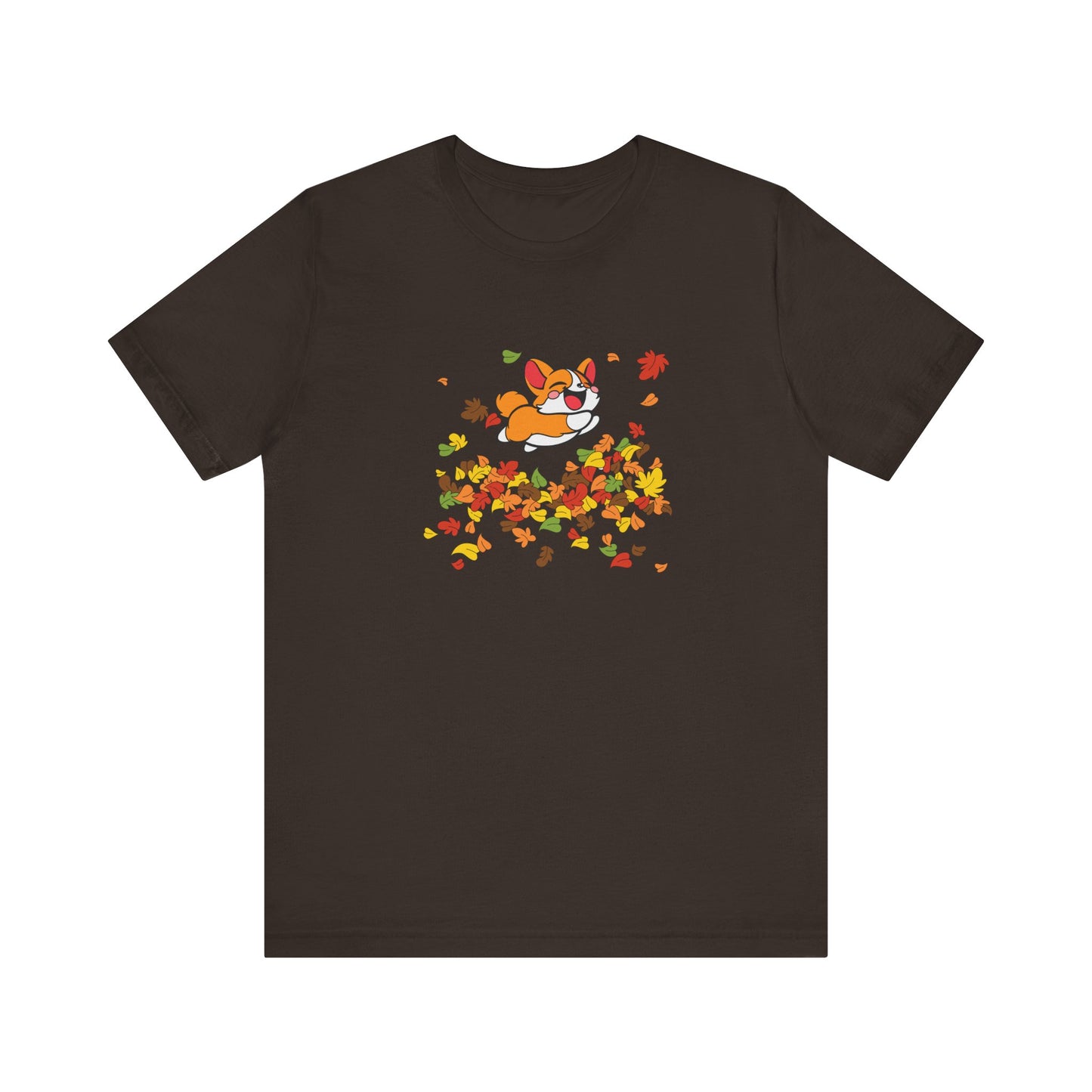 Cute Corgi Fall Autumn Leaves T-Shirt