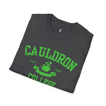 Halloween College T-Shirt - Cauldron College Unisex Softstyle T-Shirt