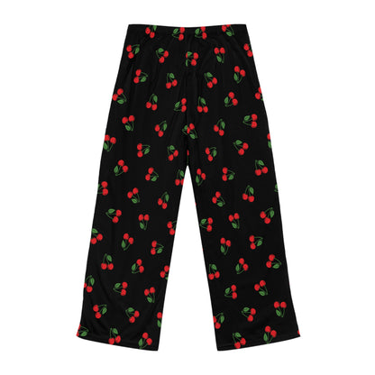 Women's Cherry Pajama Pants, Comfortable Sleepwear, Cute Loungewear for Home, Gift for Her, Cozy PJs