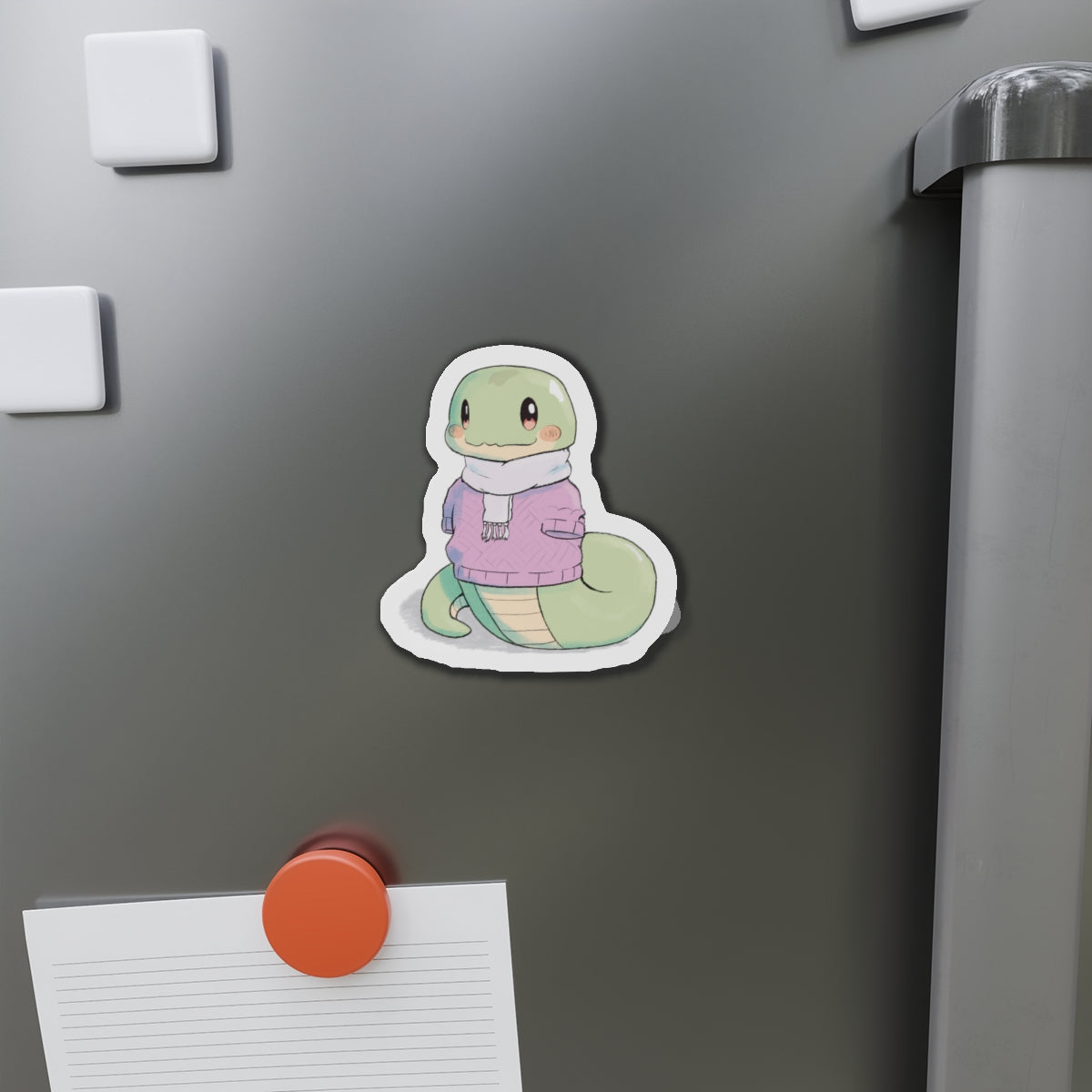 Snuggle Snake Die-Cut Magnet for Refrigerators, Cars and More